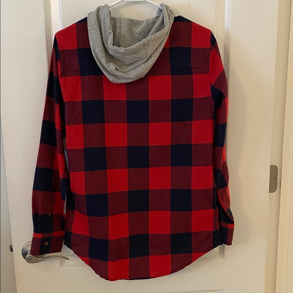 Alpha Forward Small Hooded Flannel - Picture 2 of 3